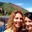 Enjoying natural hot springs in Colorado