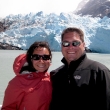 We took a boat ride through the glaciers - this is one of our favorite shots.
