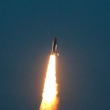 Space Shuttle Discovery approximately 30 seconds after ignition