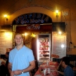 Ed in front of our favorite Trattoria in Rome: "Tony's".